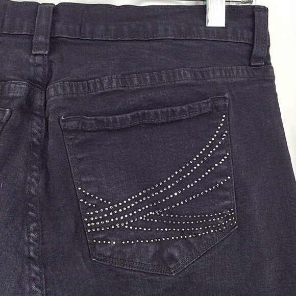 NYDJ Not Your Daughters Jeans Marilyn Straight 12 Rhinestones Lift Tuck 31x33 - Picture 7 of 10